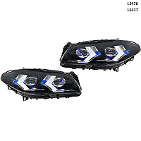 Ρύθμιση προβολέων LED για BMW F10 / F11 (2010–2013) – μεταμόρφωση με angel eyes και Bi-LED – LS426/7